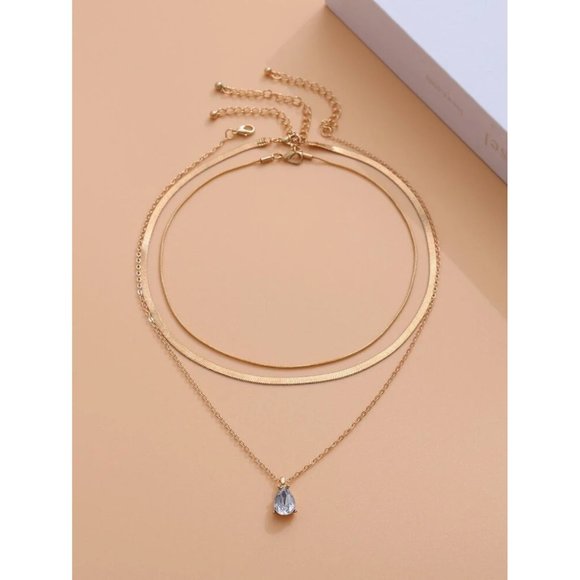 Gold Layered  Charm Necklace 2pcs - Picture 2 of 6